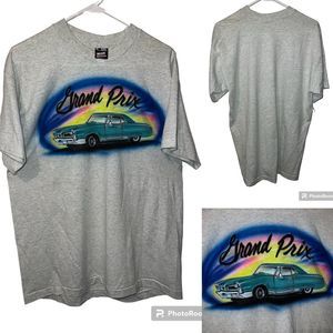 Vintage Pontiac Grand Prix Air Brush Car Single Stitch Swap Meet Art T-Shirt XL